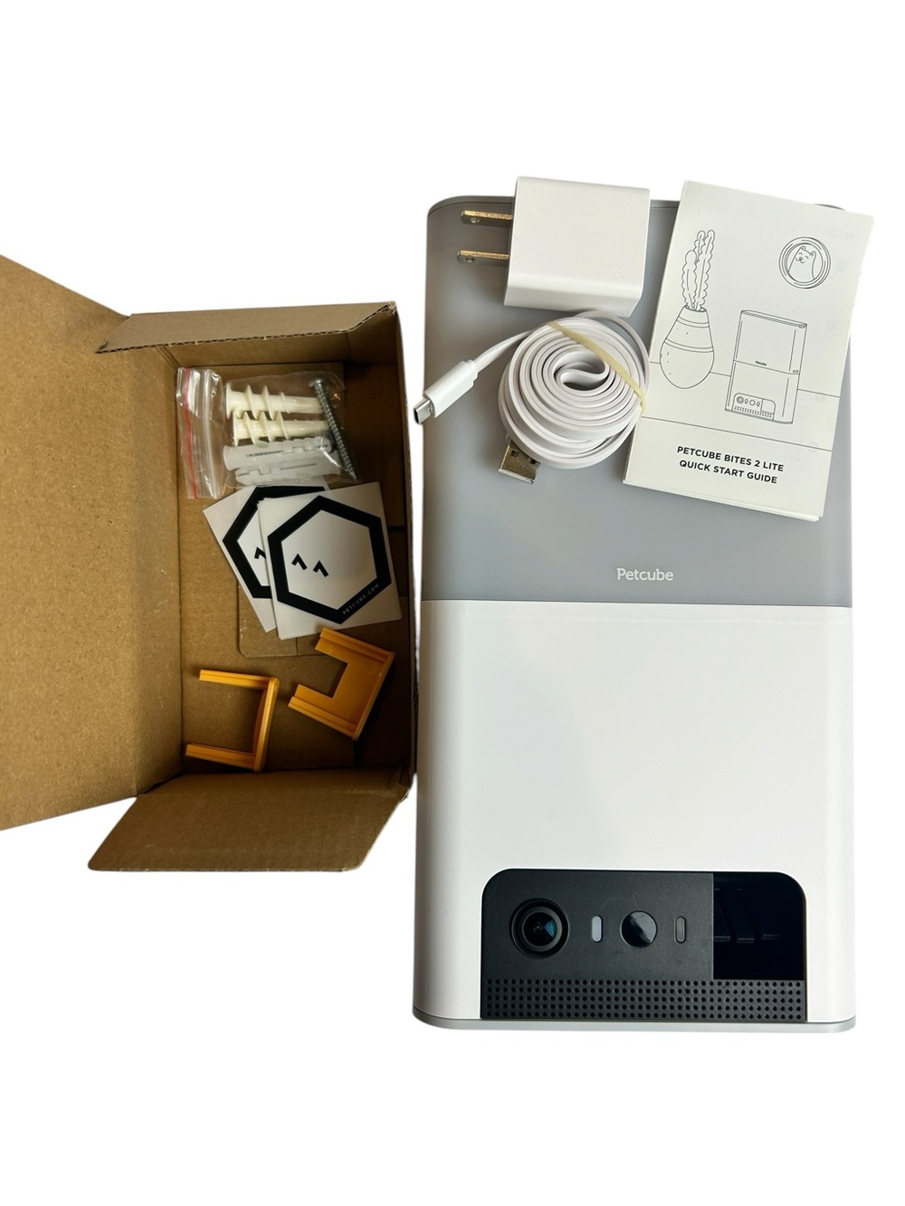 NEW Open Box Petcube Bites 2 Lite Interactive WiFi Pet Treat Dispenser Camera